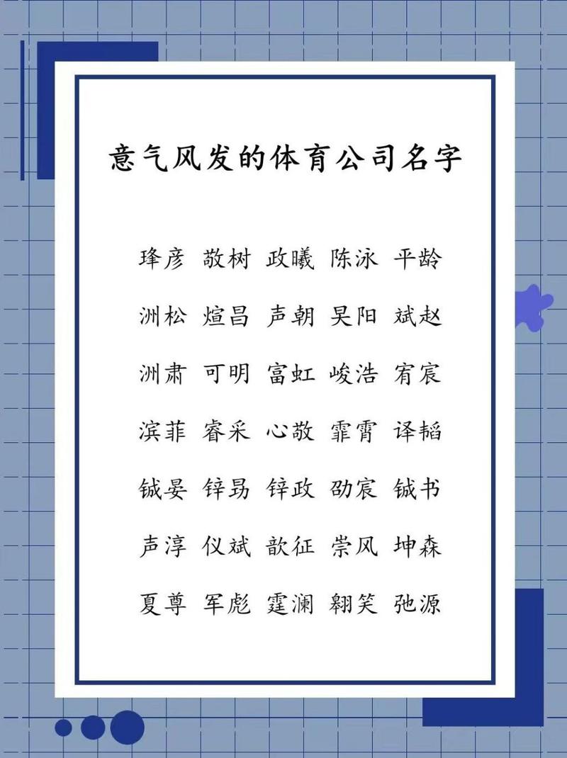 体育教育公司命名艺术，创新与品牌塑造