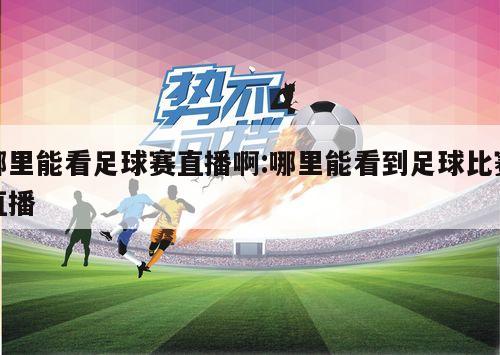 如何观看足球赛直播，全方位指南