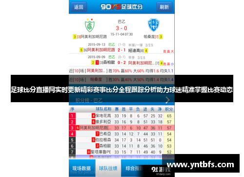 足球积分赛观看直播间的全面指南